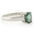 Mined Green Tourmaline Ring in Sterling Silver