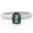 Mined Green Tourmaline Ring in Sterling Silver
