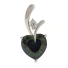 Mystic Topaz Silver Heart Solitaire Pendant