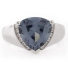 Alexandrite Ring Big Trillion Cut Stone