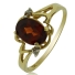 10K Yellow Gold Natural Red Garnet Ring