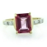 10K Yellow Gold Natural Pink Topaz Ring