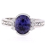 Oval Cut Channel Setting Tanzanite Ring