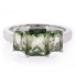 3 Stone Tourmaline Watermelon Ring