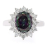 Oval Cut Mystic Topaz Sterling Silver Ring