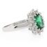 Beautiful Emerald Silver Ring