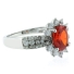 Oval Cut Fire Opal Ring