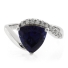 Trillion Cut Big Sapphire Ring