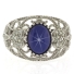 Filigree Star Sapphire Silver Ring