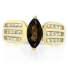 Smoked Topaz Marquise Cut Gemstone Sterling Silver Ring