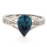 Big Pear Cut Alexandrite Ring