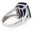Very Big Sapphire Silver Ring