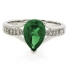 Pear Cut Emerald Ring