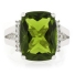 Very Big Peridot Silver Ring