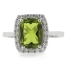 Quality Peridot Silver Ring