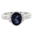 Oval Cut Channel Setting Sapphire Ring