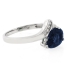 Sterling Silver Solitaire Sapphire Ring