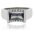 Baguette Cut Color Change Alexandrite Silver 925 Ring