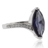 Marquise Cut Color Change Alexandrite .925 Silver Ring