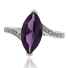 Marquise Cut Color Change Alexandrite .925 Silver Ring