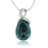 27 mm x 12 mm Alexandrite Gemstone Silver Pendant