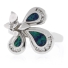 Australian Opal Butterfly Sterling Silver Ring