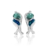 Australian Opal with Alexandrite Earrings