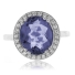 Corundum Alexandrite Color Change Silver Ring