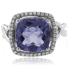 Cushion Cut Alexandrite Sterling Silver 925 Ring