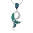Color Change Alexandrite Opal Sterling Silver Necklace