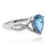 Blue Topaz Sterling Silver Ring