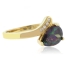 14K Yellow Gold Vermeil Sterling Silver Solitaire Mystic Topaz Ring