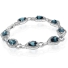 Alexandrite Bracelet Pear Cut Stone Sterling Silver
