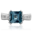 Majestic Aquamarine Sterling Silver Ring