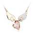 Swarovski Elements Angel Wings 18K Yellow Gold Plated Necklace