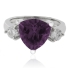 Trillion Cut Color Change Alexandrite .925 Silver Ring