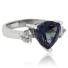 Trillion Cut Color Change Alexandrite .925 Silver Ring