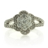 18K White Gold 1 carat Diamonds Ring