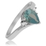 Alexandrite Pear Cut Silver Ring
