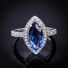 Marquise Cut High Quality Alexandrite Silver Ring