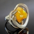 Genuine Mexican Fire Opal Silver Ring 7 carat