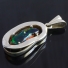 Very High Quality Mexican Fire Black Opal Silver Pendant Video Available