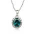 Oval Cut Alexandrite Silver Pendant