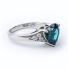Beautiful Heart Shape Alexandrite and Cubic Zirconia Ring