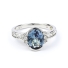 Blue to Green Color Change Sterling Silver Ring