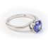 Tanzanite Sterling Silver Solitaire Ring
