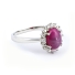 Cabuchon Star Ruby Sterling Silver Ring