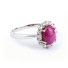 Cabuchon Star Ruby Sterling Silver Ring