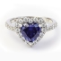 Heart Tanzanite Sterling Silver Ring