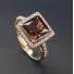 Authentic Smoked Topaz Sterling Silver Ring